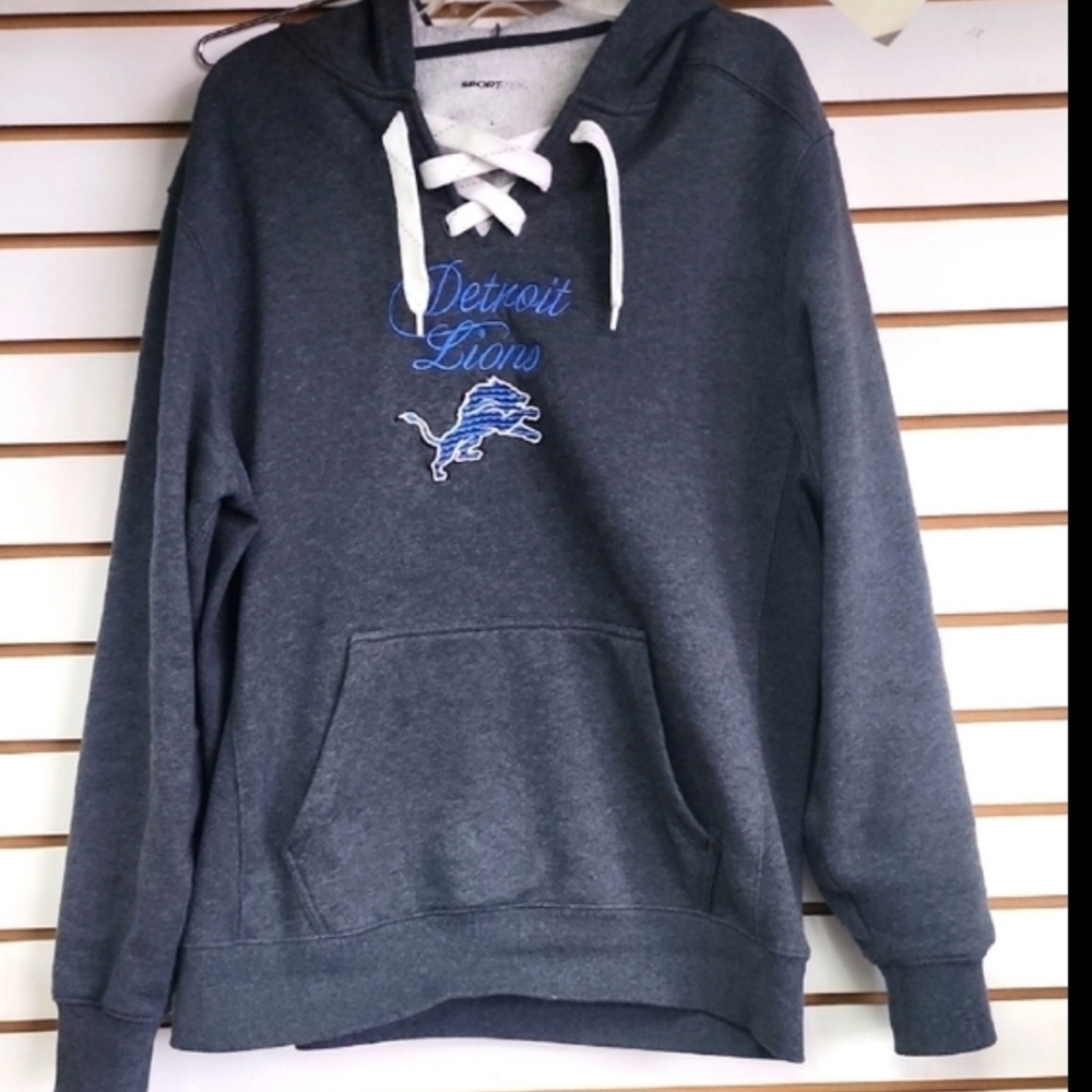 Detroit Lions Lace-up Hooded Sweatshirt